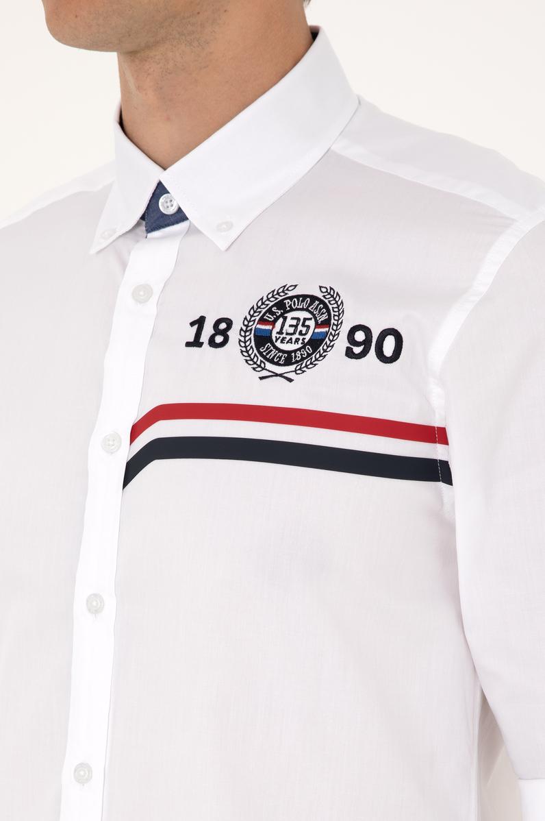 Erkek Beyaz Uzun Kollu Gömlek