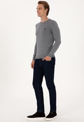 Erkek Gri Melanj Basic Kazak - 50288880029