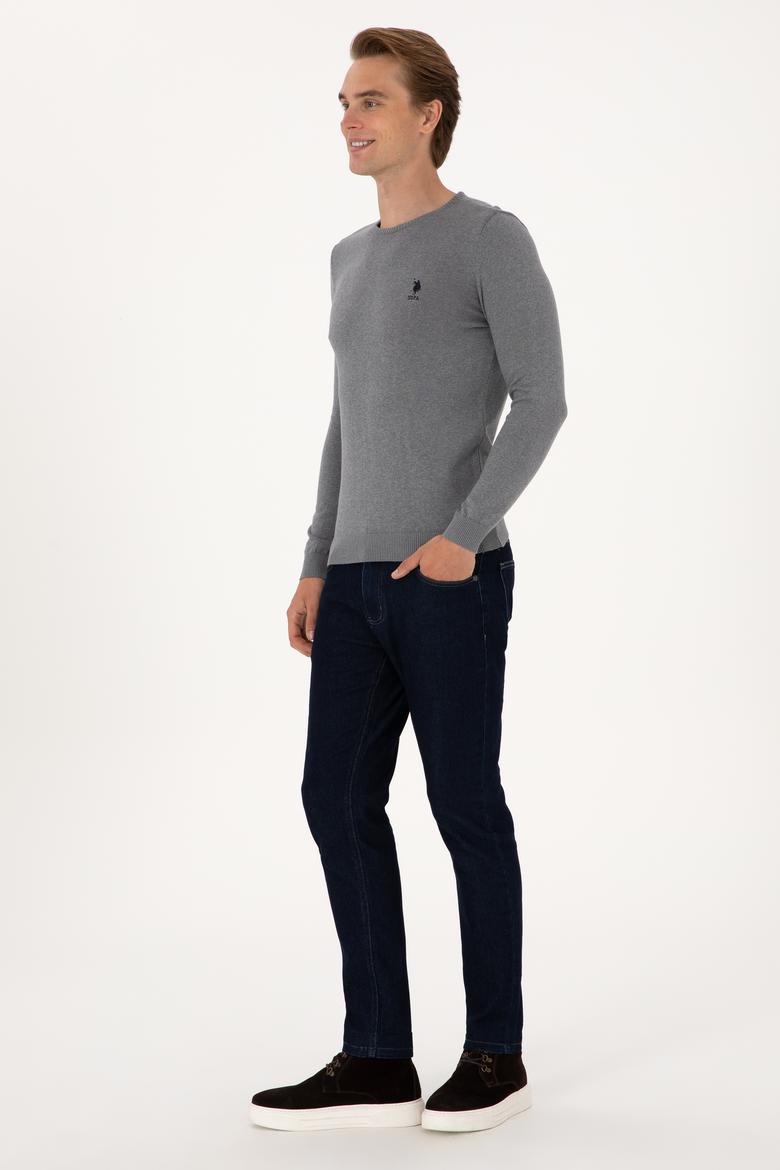 Erkek Gri Melanj Basic Kazak - 50288880029