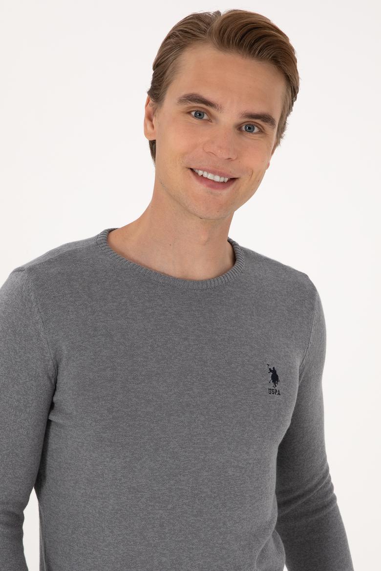 Erkek Gri Melanj Basic Kazak - 50288880029