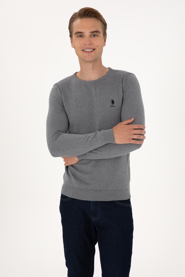 Erkek Gri Melanj Basic Kazak - 50288880029