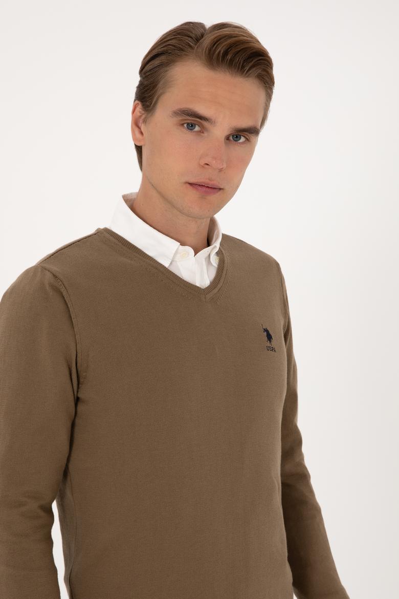 Erkek Haki Basic Kazak - 50288881095