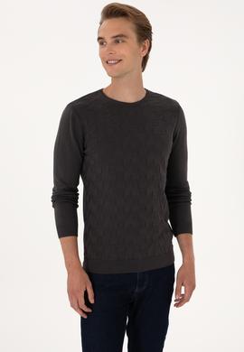 Erkek Antrasit Basic Kazak - 50288882012