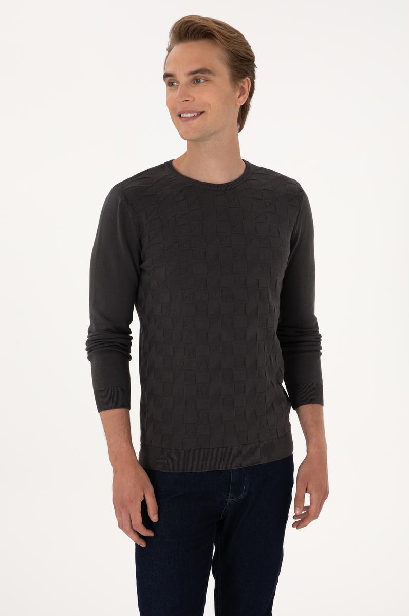 Erkek Antrasit Basic Kazak