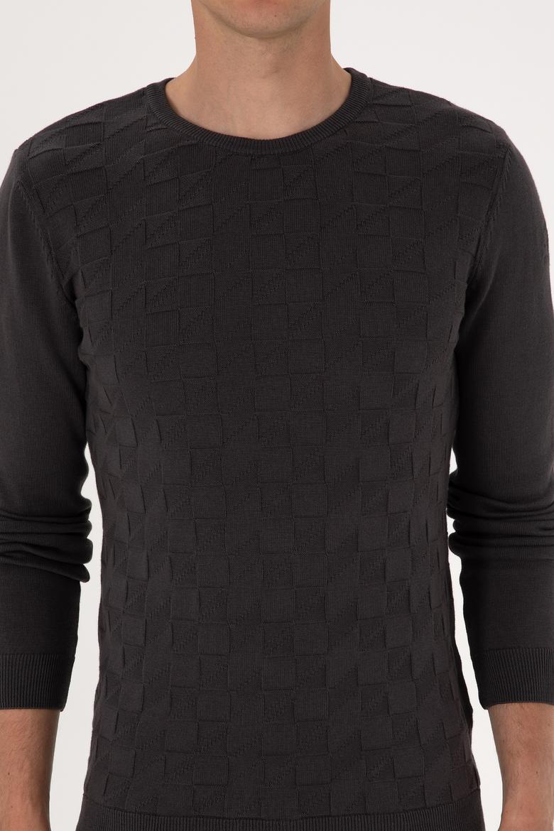 Erkek Antrasit Basic Kazak - 50288882012