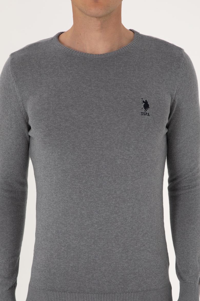 Erkek Gri Melanj Basic Kazak - 50288880029