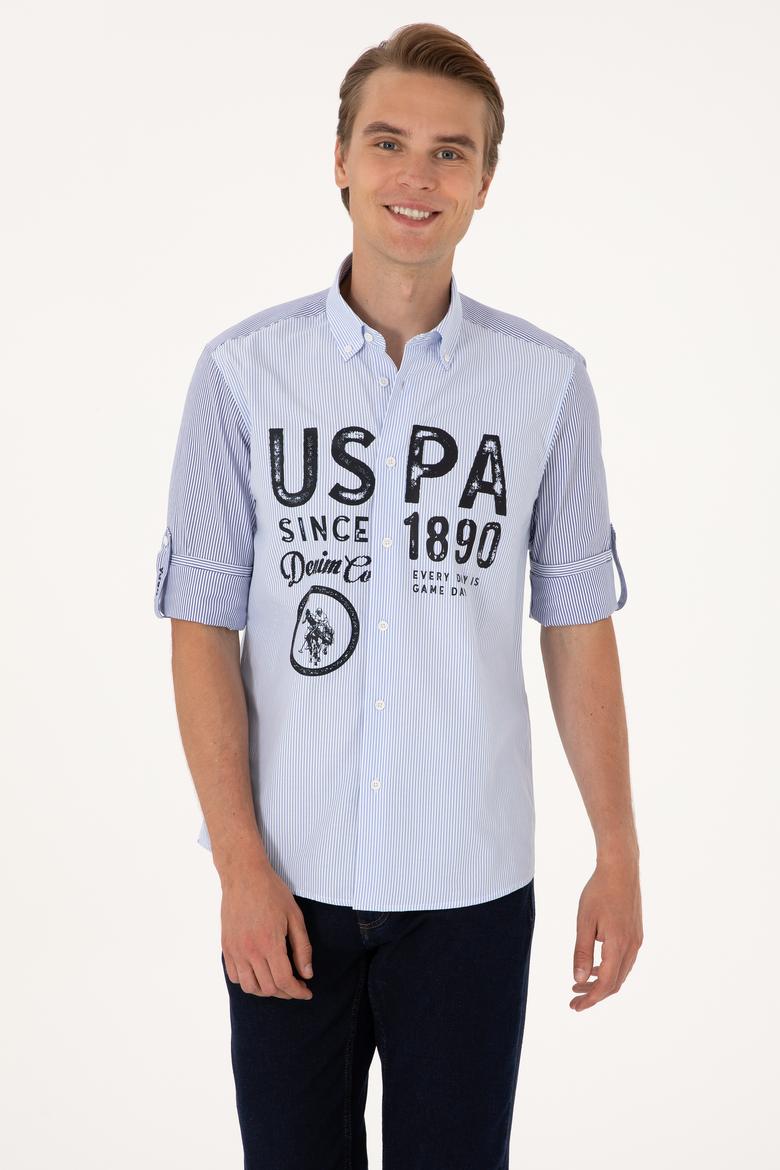 Erkek Lacivert Uzun Kollu Gömlek