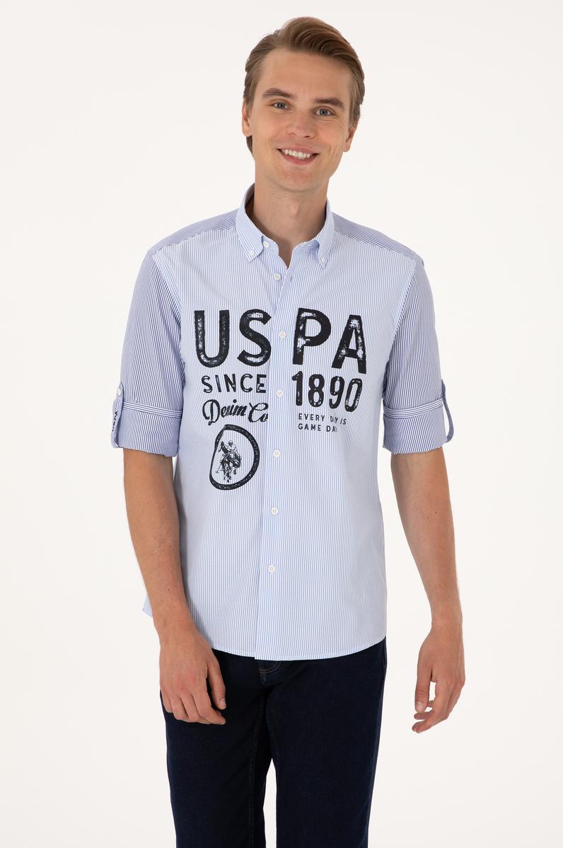 Erkek Lacivert Uzun Kollu Gömlek