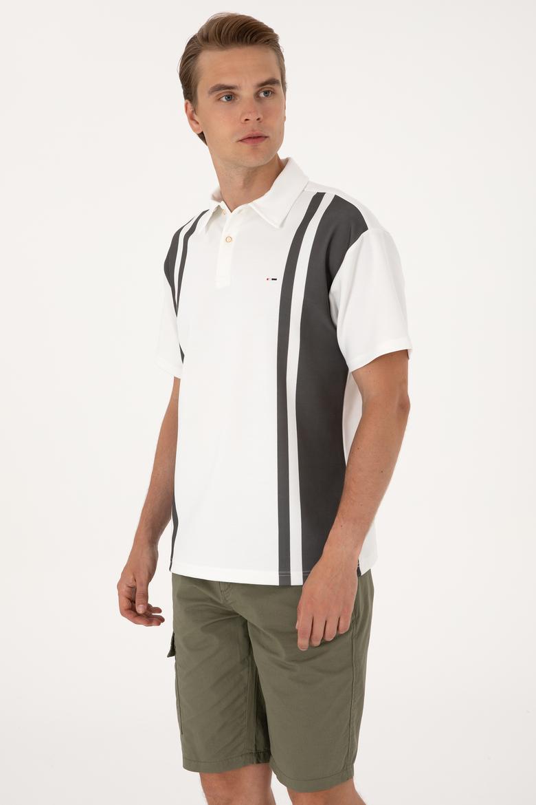 Erkek Comfort Fit Vizon Polo Yaka Tişört - 50300001048