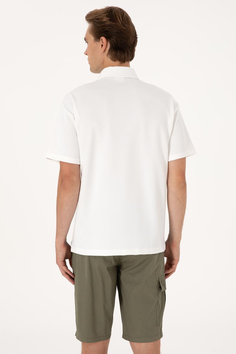 Erkek Comfort Fit Vizon Polo Yaka Tişört - 50300001048