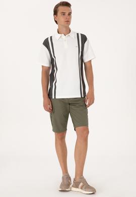 Erkek Koyu Haki Dokuma Şort - 50300418026