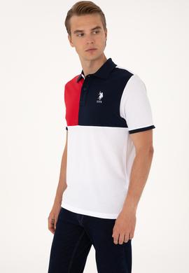 Erkek Regular Fit Beyaz Polo Yaka Tişört - 50299782007