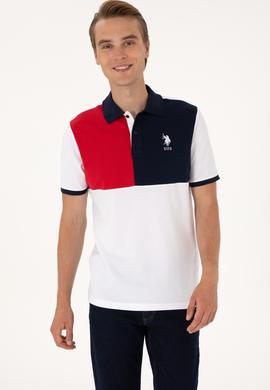 Erkek Regular Fit Beyaz Polo Yaka Tişört - 50299782007
