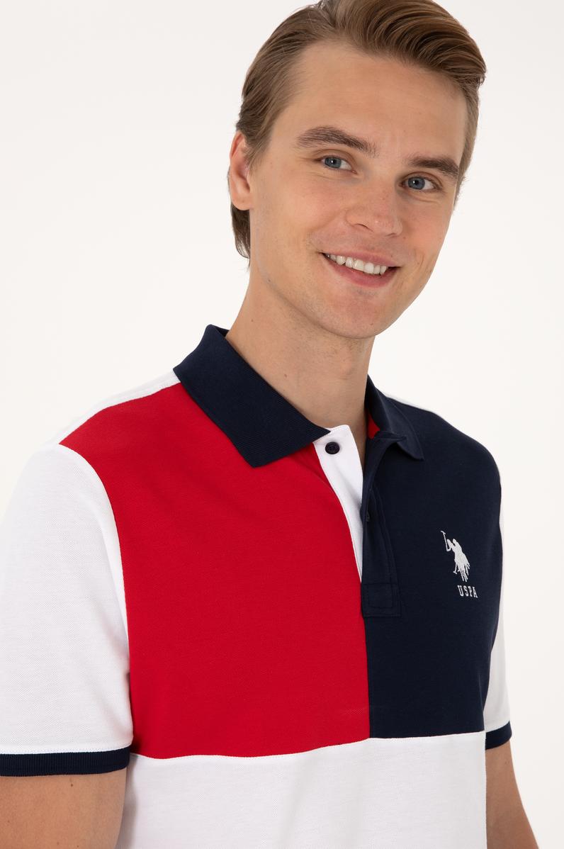 Erkek Regular Fit Beyaz Polo Yaka Tişört