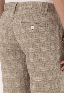 Erkek Koyu Haki Dokuma Şort - 50300443025