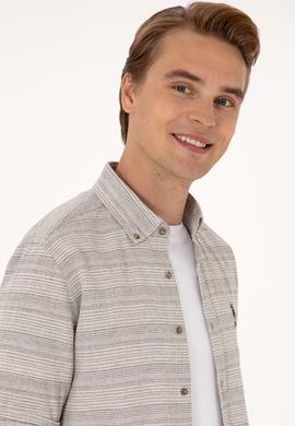 Erkek Lacivert Uzun Kollu Gömlek - 50299994010