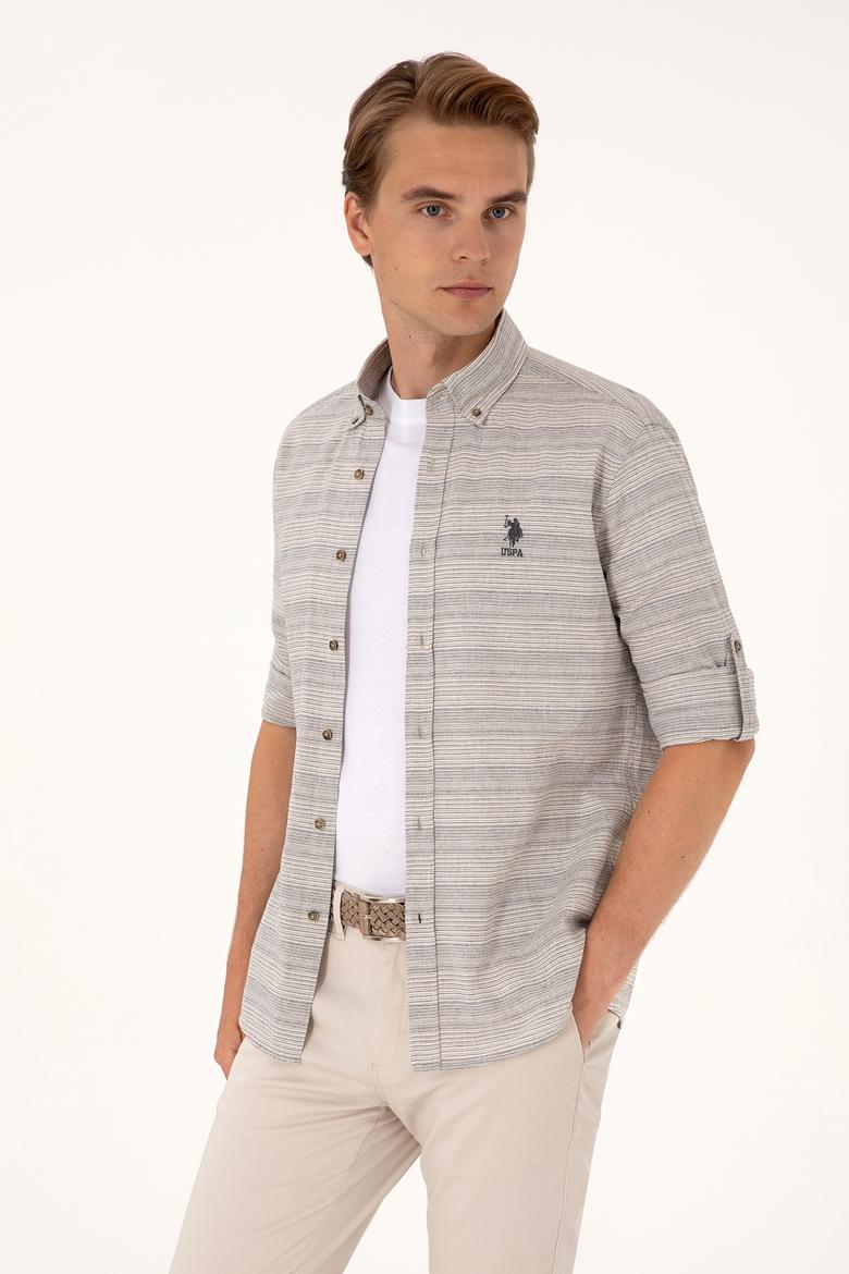 Erkek Lacivert Uzun Kollu Gömlek - 50299994010