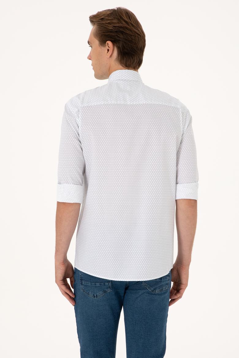 Erkek Mavi Uzun Kollu Gömlek - 50300481005