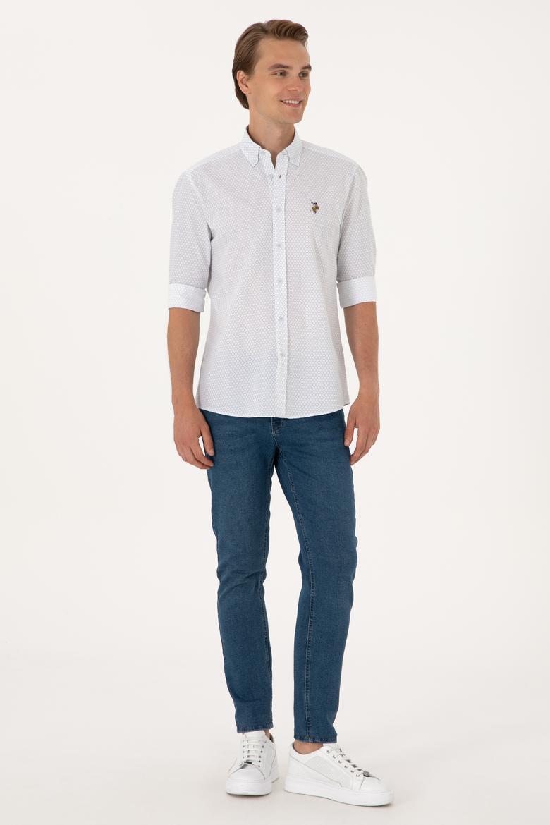 Erkek Mavi Uzun Kollu Gömlek - 50300481005