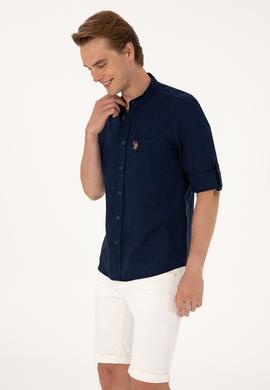 Erkek Lacivert Uzun Kollu Gömlek - 50300215012