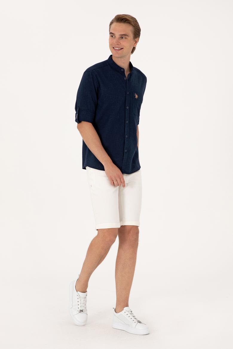 Erkek Lacivert Uzun Kollu Gömlek - 50300215012