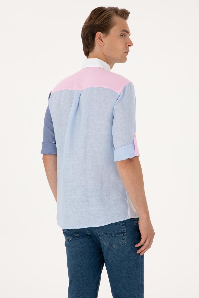 Erkek Açık Mavi Uzun Kollu Gömlek - 50300595006