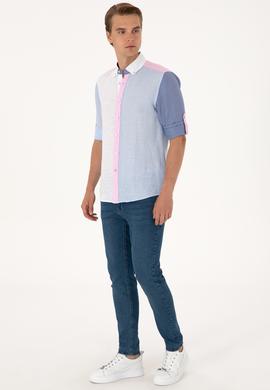 Erkek Açık Mavi Uzun Kollu Gömlek - 50300595006