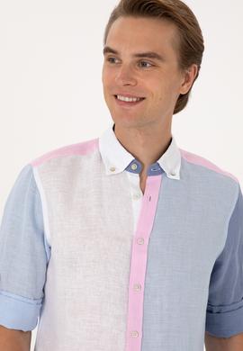 Erkek Açık Mavi Uzun Kollu Gömlek - 50300595006