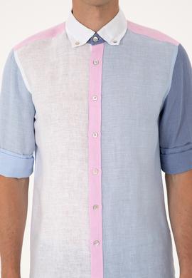 Erkek Açık Mavi Uzun Kollu Gömlek - 50300595006