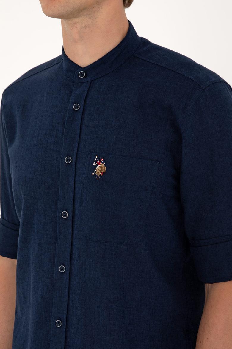 Erkek Lacivert Uzun Kollu Gömlek - 50300215012