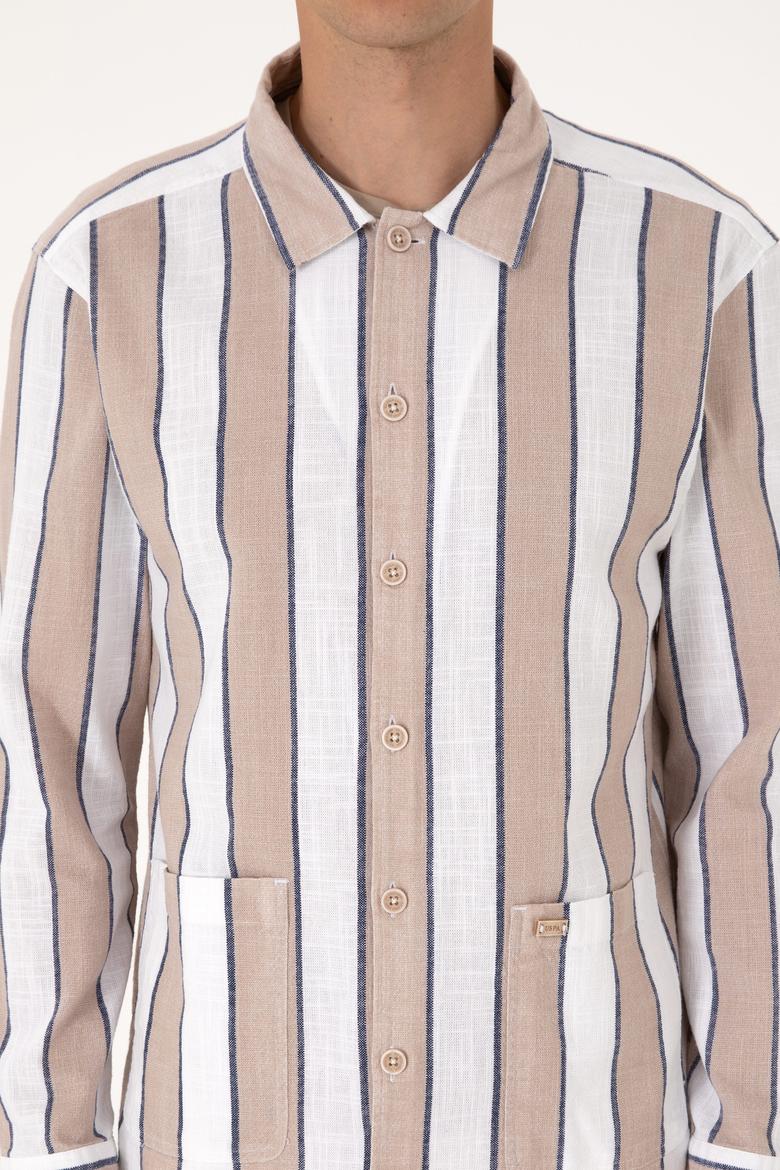 Erkek Taş Uzun Kollu Gömlek - 50299606008