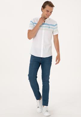 Erkek Aqua Kısa Kollu Gömlek - 50299993014