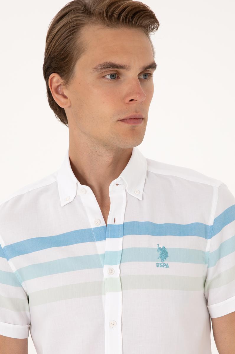 Erkek Aqua Kısa Kollu Gömlek