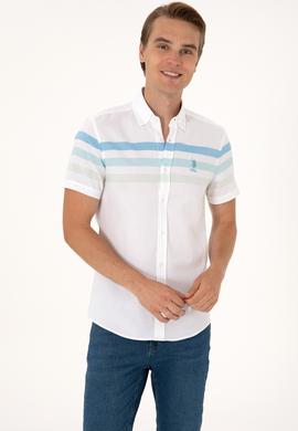 Erkek Aqua Kısa Kollu Gömlek - 50299993014
