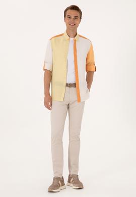 Erkek Turuncu Uzun Kollu Gömlek - 50300595024