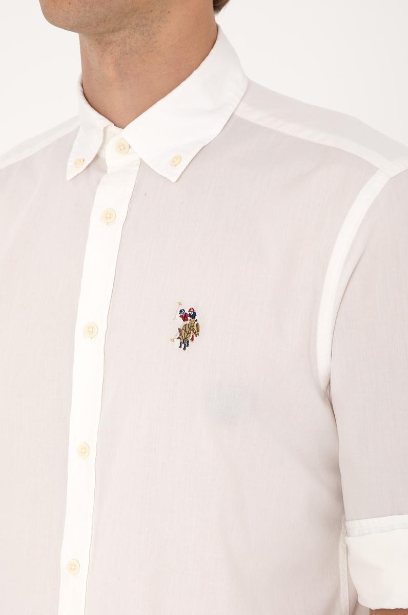 Erkek Krem Uzun Kollu Gömlek