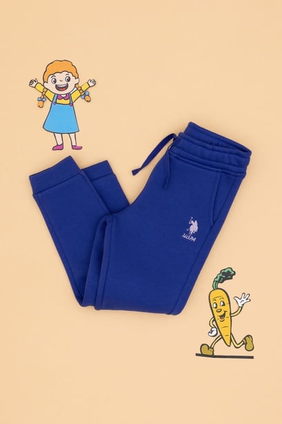 Kız Çocuk Mor Şardonlu Jogger Eşofman Altı