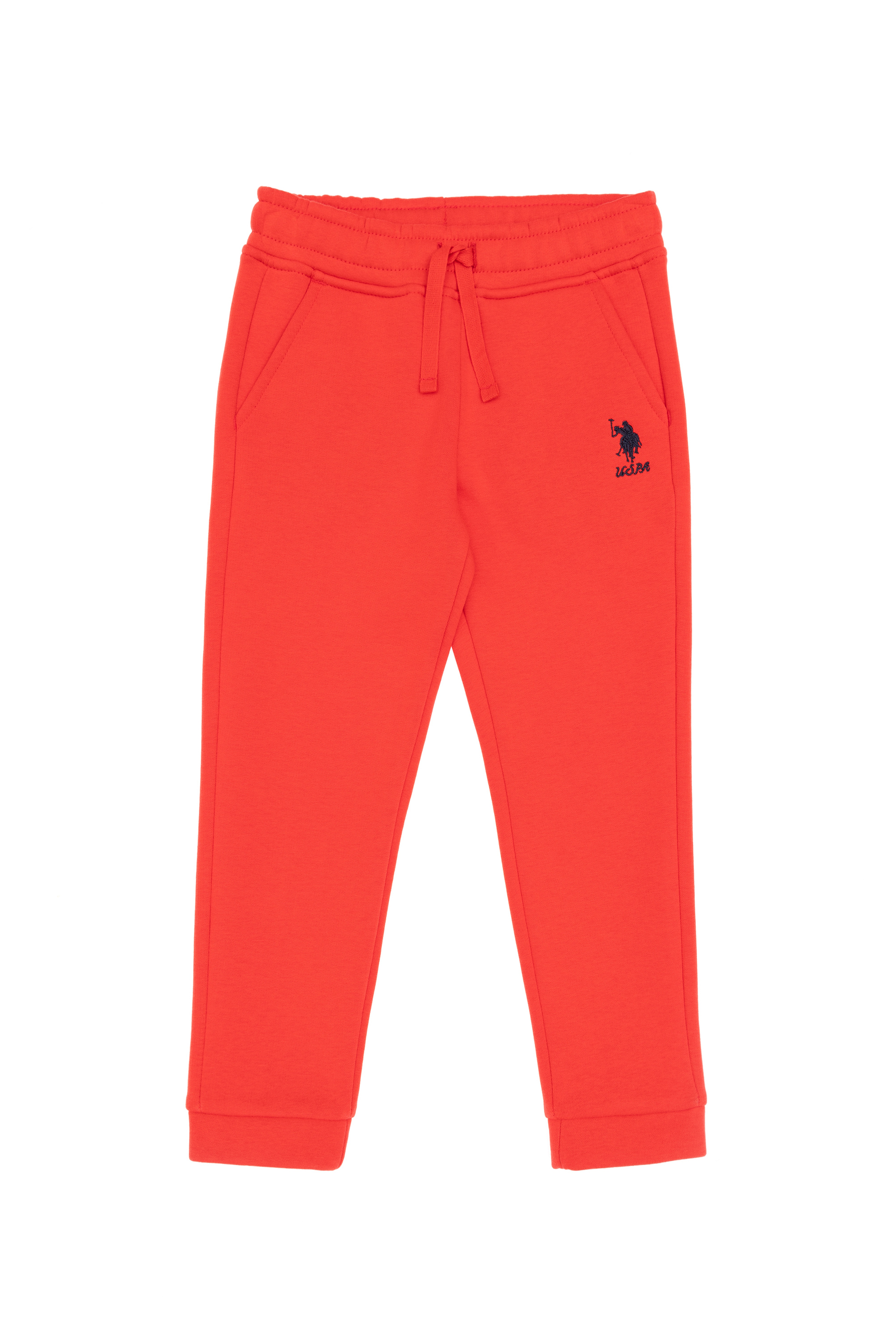 Kız Çocuk Kırmızı Şardonlu Jogger Eşofman Altı - Image 5