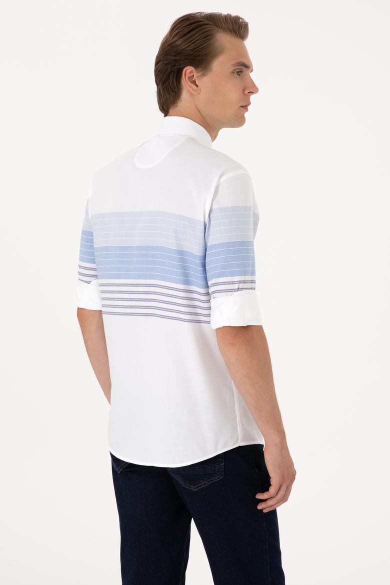 Erkek Lacivert Uzun Kollu Gömlek - 50300097025