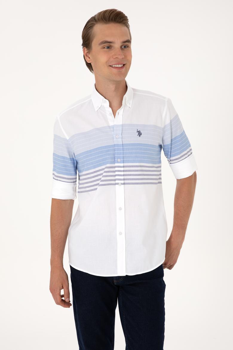 Erkek Lacivert Uzun Kollu Gömlek - 50300097025