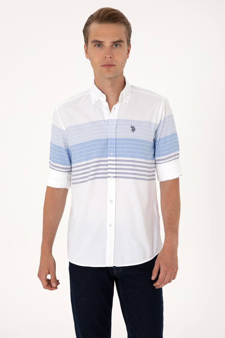 Erkek Lacivert Uzun Kollu Gömlek