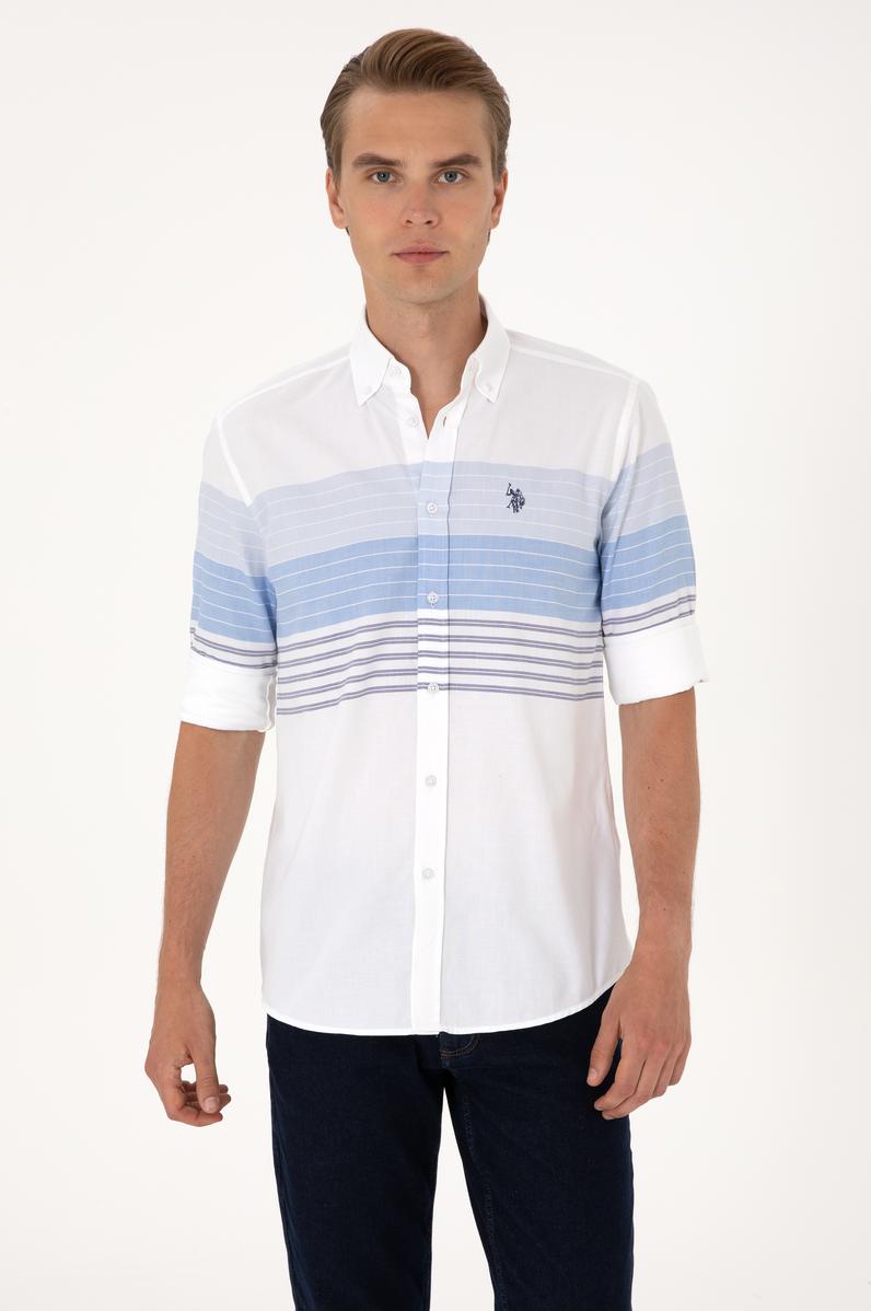 Erkek Lacivert Uzun Kollu Gömlek