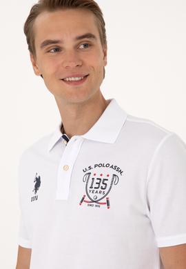 Erkek Regular Fit Beyaz Polo Yaka Tişört - 50307698007