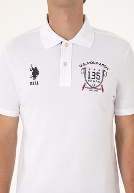 Erkek Regular Fit Beyaz Polo Yaka Tişört - 50307698007