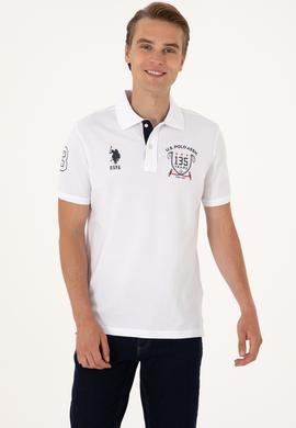 Erkek Regular Fit Beyaz Polo Yaka Tişört - 50307698007