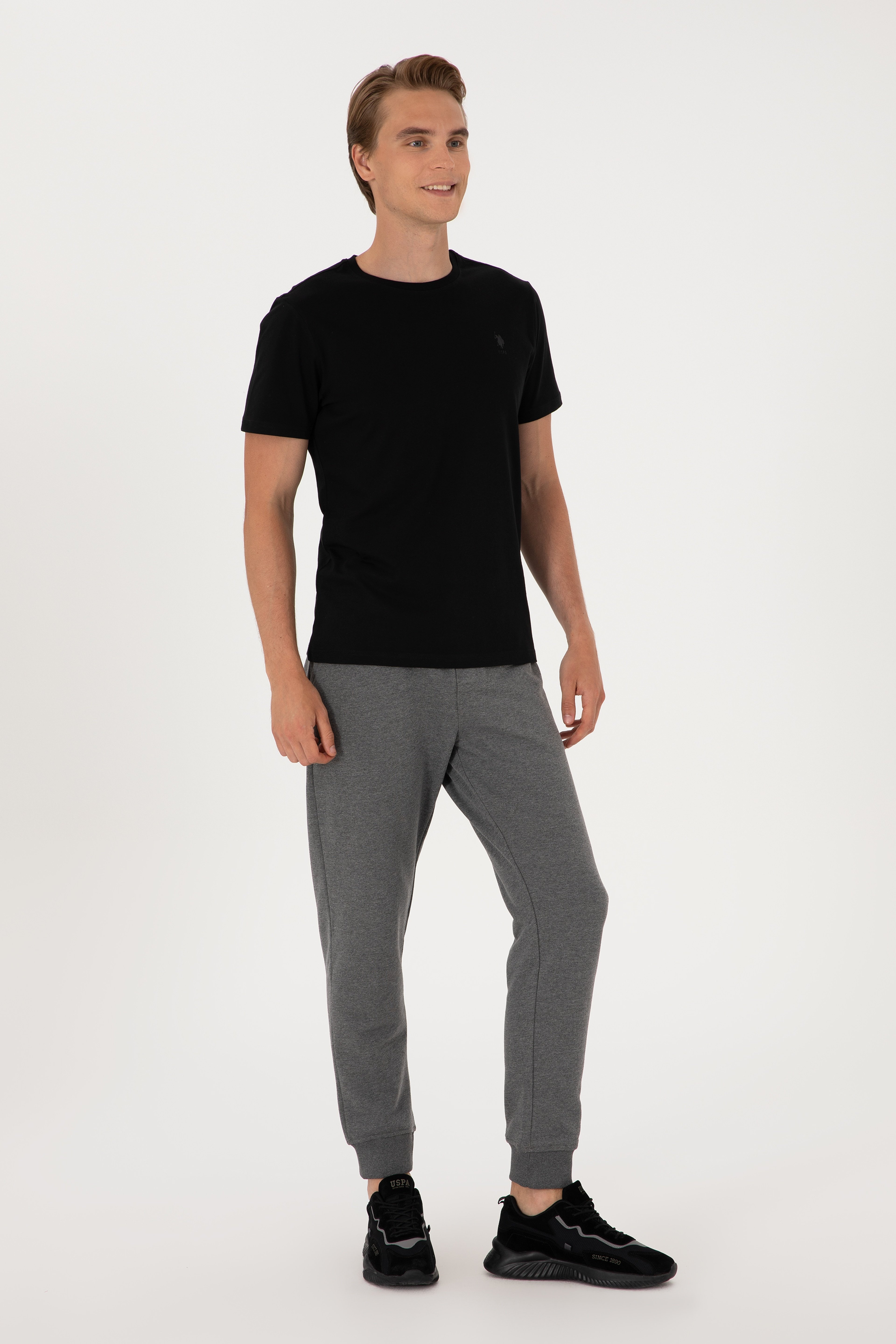 Erkek Antrasit Melanj Eşofman Altı