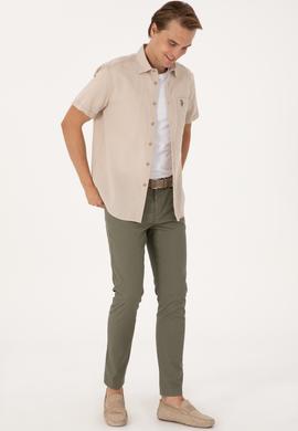 Erkek Koyu Haki Kanvas / Chino Pantolon - 50299191821