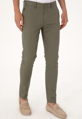 Erkek Koyu Haki Kanvas / Chino Pantolon - 50299191821