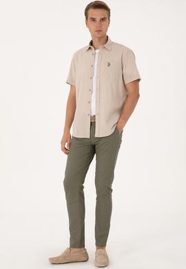 Erkek Koyu Haki Kanvas / Chino Pantolon - 50299191821