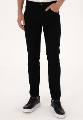 Erkek Siyah Kanvas / Chino Pantolon - 50299165865